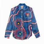 Knights NAIDOC Week 2026 Personalised Women Casual Shirt 50 Years of Deadly Aboriginal Art