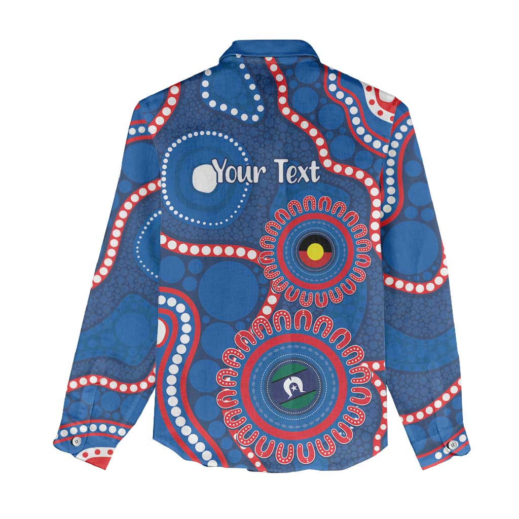 Knights NAIDOC Week 2026 Personalised Women Casual Shirt 50 Years of Deadly Aboriginal Art