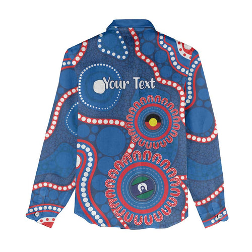 Knights NAIDOC Week 2026 Personalised Women Casual Shirt 50 Years of Deadly Aboriginal Art