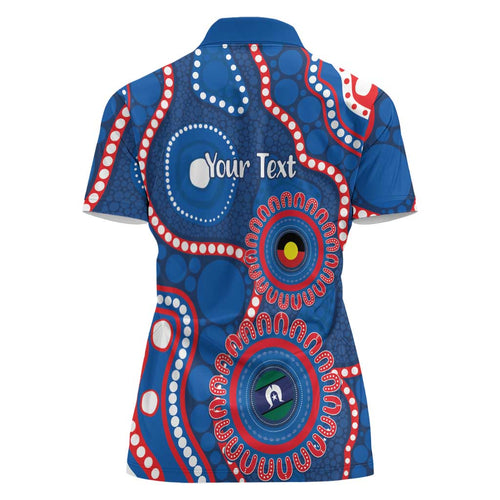 Knights NAIDOC Week 2026 Personalised Women Polo Shirt 50 Years of Deadly Aboriginal Art