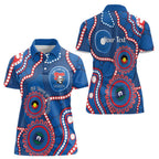 Knights NAIDOC Week 2026 Personalised Women Polo Shirt 50 Years of Deadly Aboriginal Art