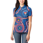 Knights NAIDOC Week 2026 Personalised Women Polo Shirt 50 Years of Deadly Aboriginal Art