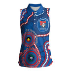 Knights NAIDOC Week 2026 Personalised Women Sleeveless Polo Shirt 50 Years of Deadly Aboriginal Art