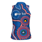 Knights NAIDOC Week 2026 Personalised Women Sleeveless Polo Shirt 50 Years of Deadly Aboriginal Art