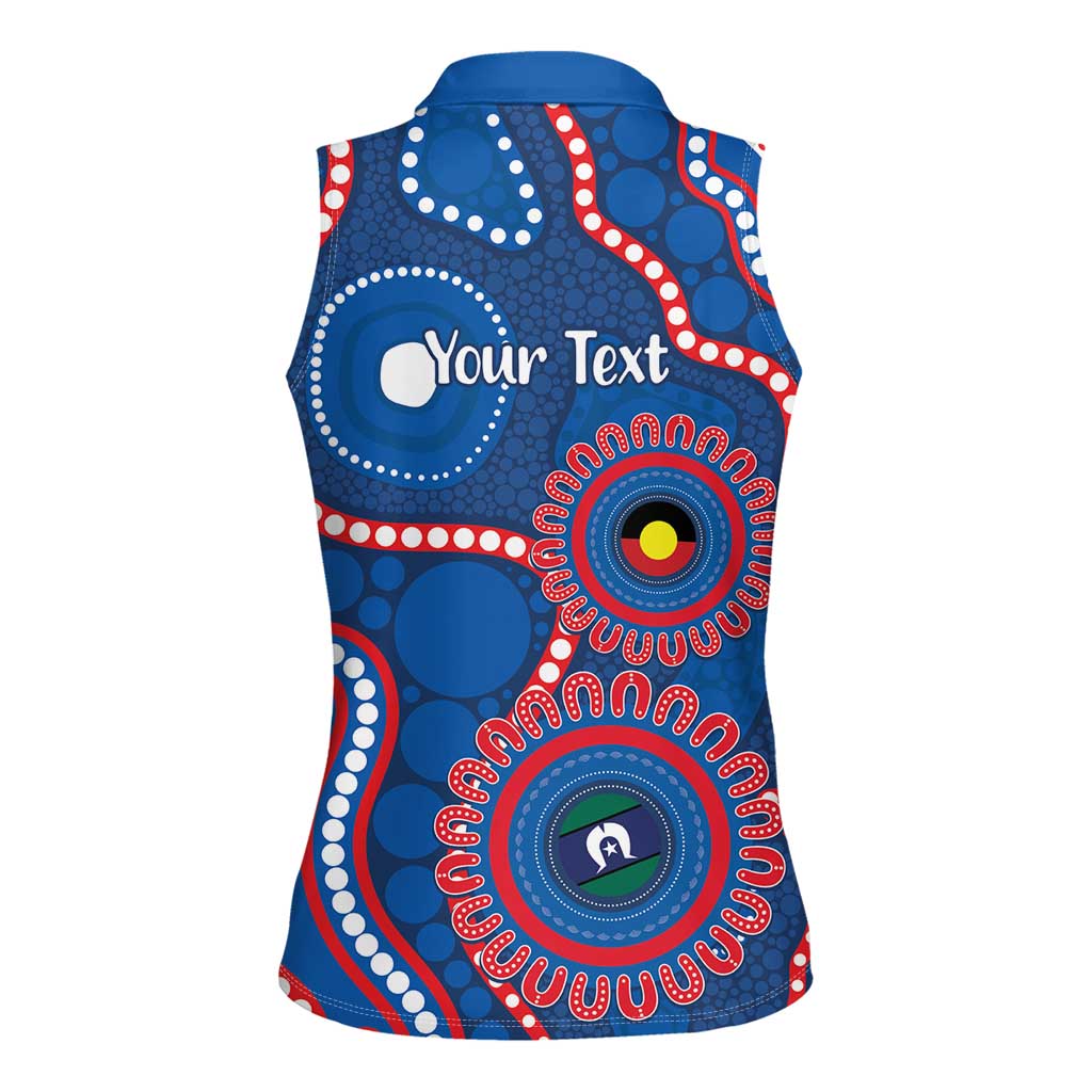 Knights NAIDOC Week 2026 Personalised Women Sleeveless Polo Shirt 50 Years of Deadly Aboriginal Art