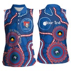 Knights NAIDOC Week 2026 Personalised Women Sleeveless Polo Shirt 50 Years of Deadly Aboriginal Art
