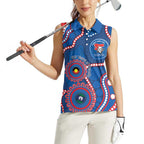 Knights NAIDOC Week 2026 Personalised Women Sleeveless Polo Shirt 50 Years of Deadly Aboriginal Art