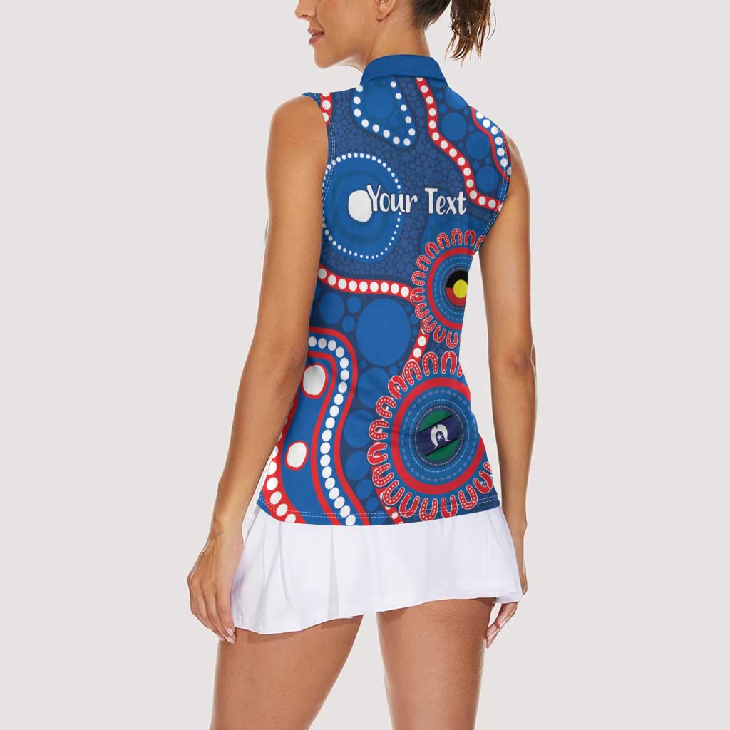 Knights NAIDOC Week 2026 Personalised Women Sleeveless Polo Shirt 50 Years of Deadly Aboriginal Art