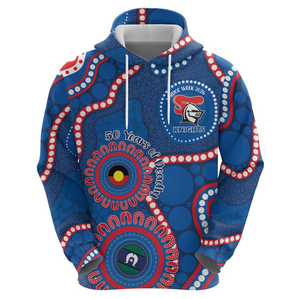 Knights NAIDOC Week 2026 Personalised Zip Hoodie 50 Years of Deadly Aboriginal Art