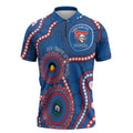 Knights NAIDOC Week 2026 Personalised Zipper Polo Shirt 50 Years of Deadly Aboriginal Art