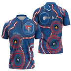 Knights NAIDOC Week 2026 Personalised Zipper Polo Shirt 50 Years of Deadly Aboriginal Art