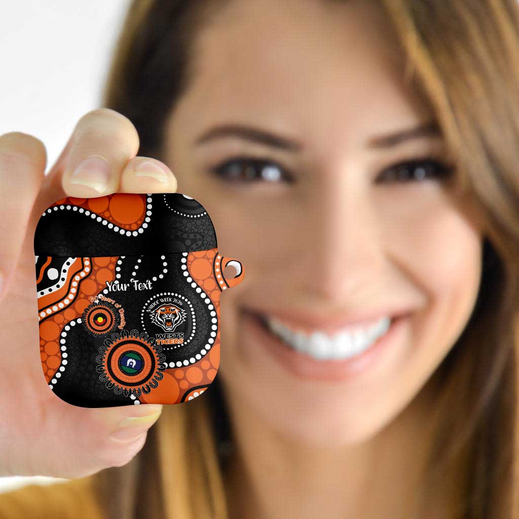 Tigers NAIDOC Week 2026 Personalised AirPods Case 50 Years of Deadly Aboriginal Art