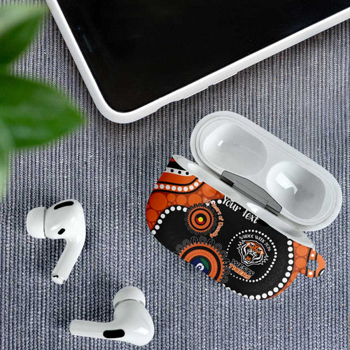 Tigers NAIDOC Week 2026 Personalised AirPods Case 50 Years of Deadly Aboriginal Art