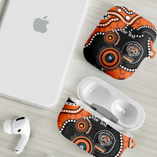 Tigers NAIDOC Week 2026 Personalised AirPods Case 50 Years of Deadly Aboriginal Art