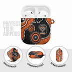 Tigers NAIDOC Week 2026 Personalised AirPods Case 50 Years of Deadly Aboriginal Art