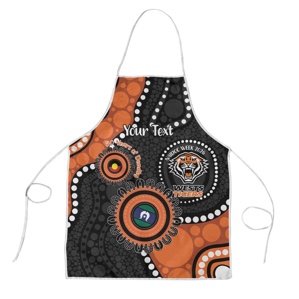 Tigers NAIDOC Week 2026 Personalised Apron 50 Years of Deadly Aboriginal Art