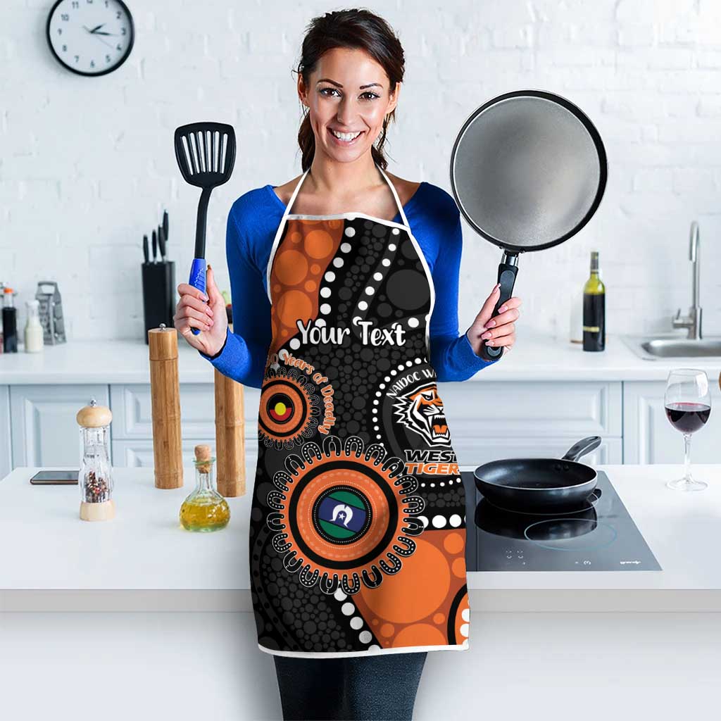 Tigers NAIDOC Week 2026 Personalised Apron 50 Years of Deadly Aboriginal Art