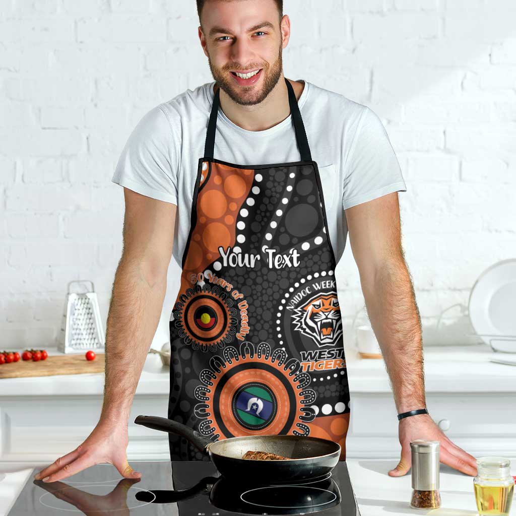 Tigers NAIDOC Week 2026 Personalised Apron 50 Years of Deadly Aboriginal Art