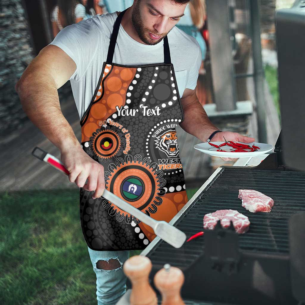 Tigers NAIDOC Week 2026 Personalised Apron 50 Years of Deadly Aboriginal Art