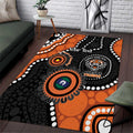 Tigers NAIDOC Week 2026 Personalised Area Rug 50 Years of Deadly Aboriginal Art