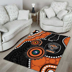 Tigers NAIDOC Week 2026 Personalised Area Rug 50 Years of Deadly Aboriginal Art