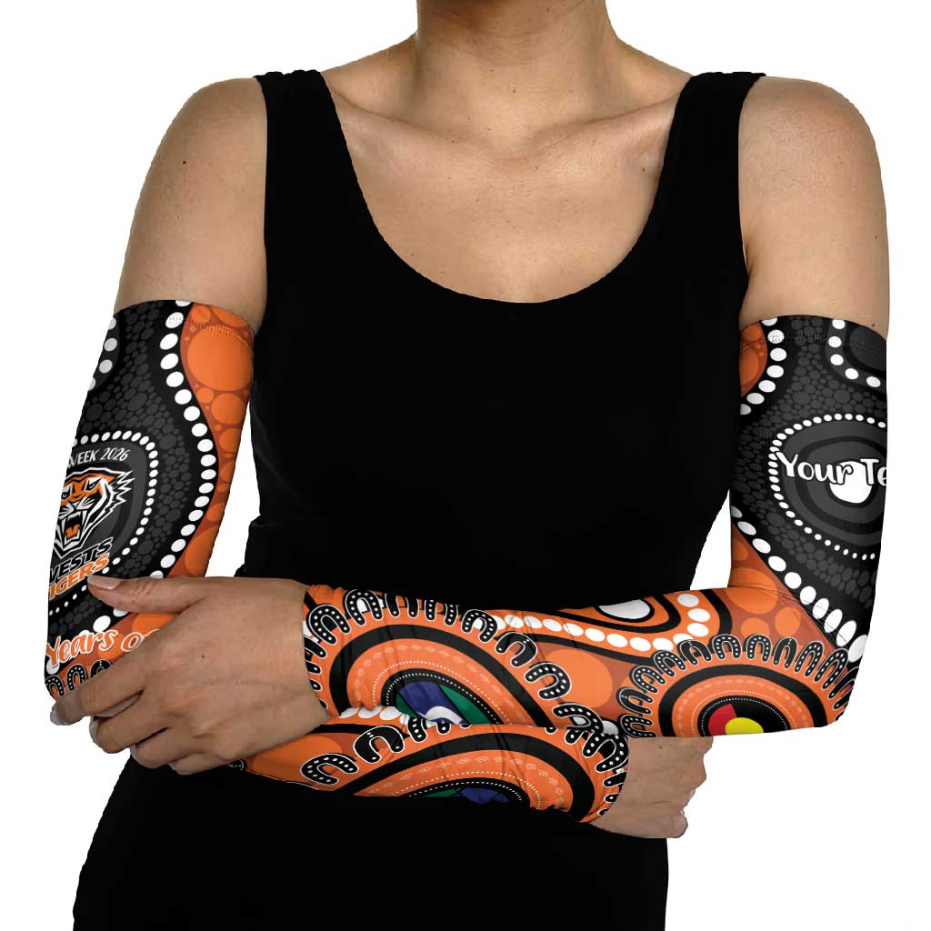 Tigers NAIDOC Week 2026 Personalised Arm Sleeves 50 Years of Deadly Aboriginal Art