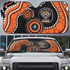 Tigers NAIDOC Week 2026 Personalised Auto Sun Shade 50 Years of Deadly Aboriginal Art