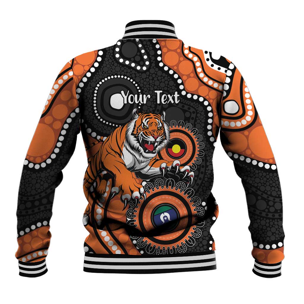 Tigers NAIDOC Week 2026 Personalised Baseball Jacket 50 Years of Deadly Aboriginal Art