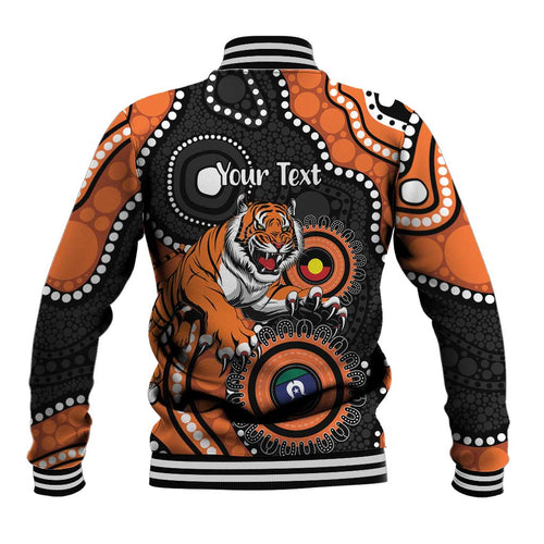 Tigers NAIDOC Week 2026 Personalised Baseball Jacket 50 Years of Deadly Aboriginal Art