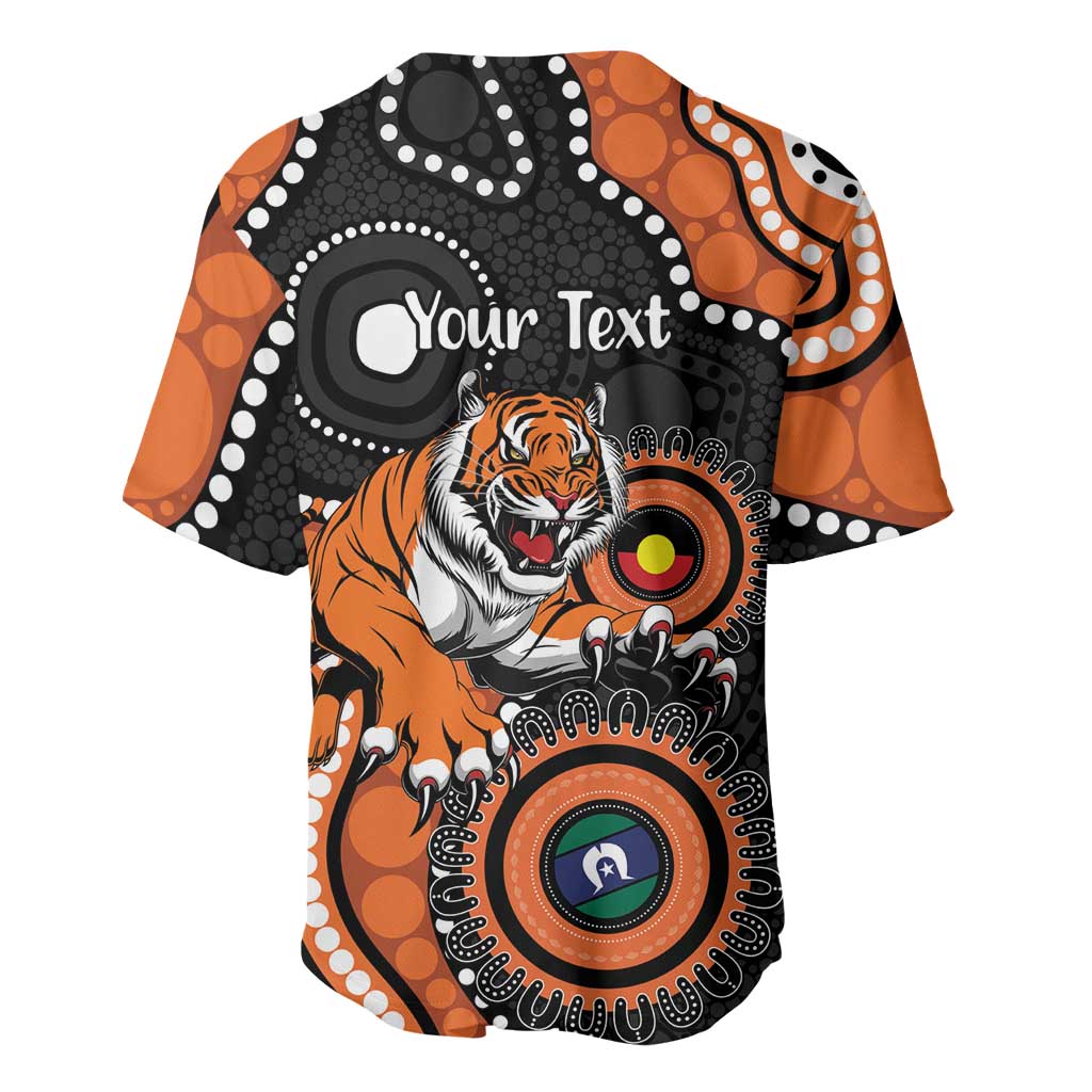 Tigers NAIDOC Week 2026 Personalised Baseball Jersey 50 Years of Deadly Aboriginal Art
