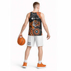 Tigers NAIDOC Week 2026 Personalised Basketball Jersey 50 Years of Deadly Aboriginal Art