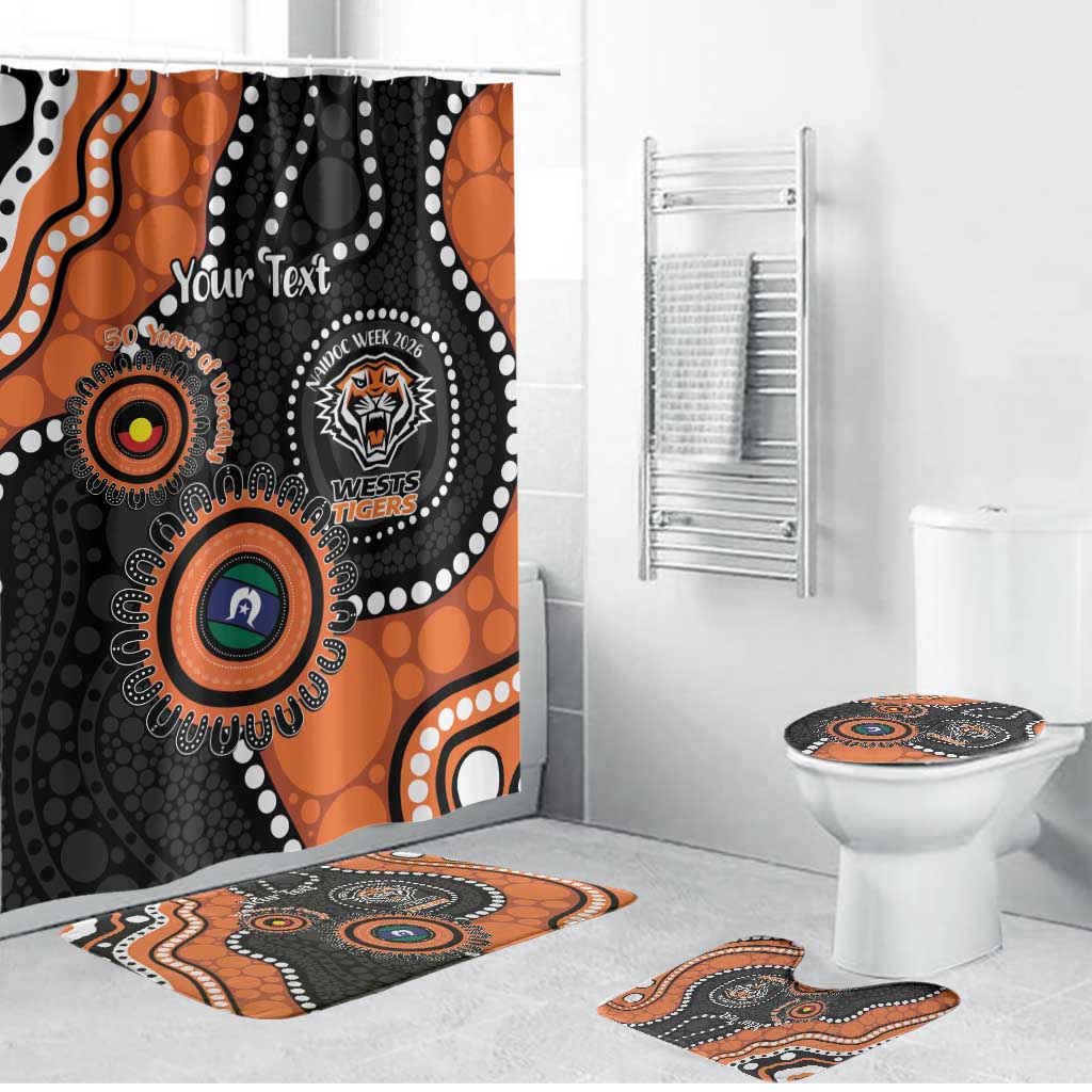 Tigers NAIDOC Week 2026 Personalised Bathroom Set 50 Years of Deadly Aboriginal Art