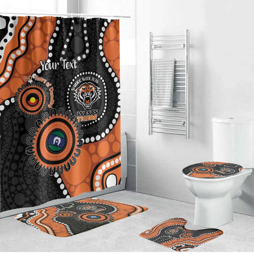 Tigers NAIDOC Week 2026 Personalised Bathroom Set 50 Years of Deadly Aboriginal Art