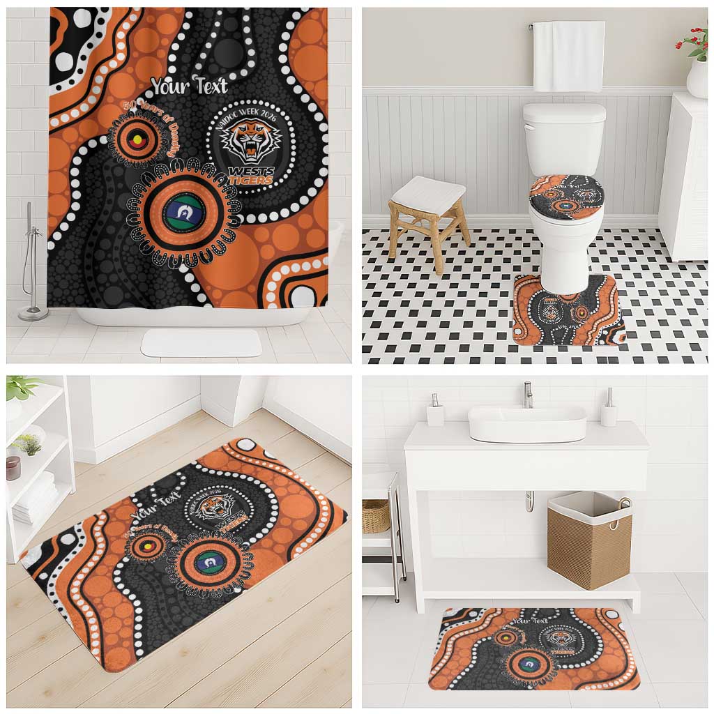 Tigers NAIDOC Week 2026 Personalised Bathroom Set 50 Years of Deadly Aboriginal Art