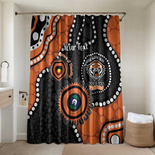 Tigers NAIDOC Week 2026 Personalised Bathroom Set 50 Years of Deadly Aboriginal Art