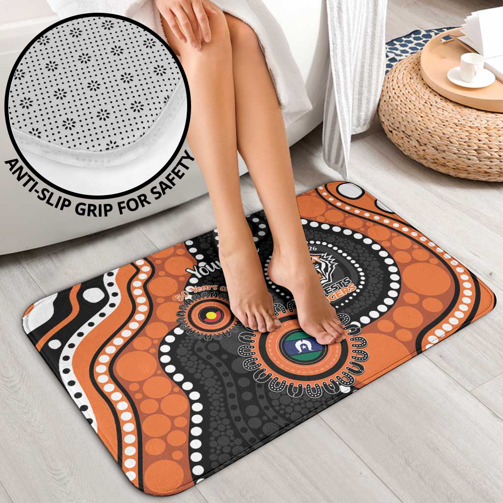 Tigers NAIDOC Week 2026 Personalised Bathroom Set 50 Years of Deadly Aboriginal Art