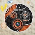 Tigers NAIDOC Week 2026 Personalised Beach Blanket 50 Years of Deadly Aboriginal Art