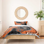 Tigers NAIDOC Week 2026 Personalised Bedding Set 50 Years of Deadly Aboriginal Art