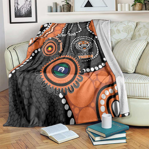 Tigers NAIDOC Week 2026 Personalised Blanket 50 Years of Deadly Aboriginal Art