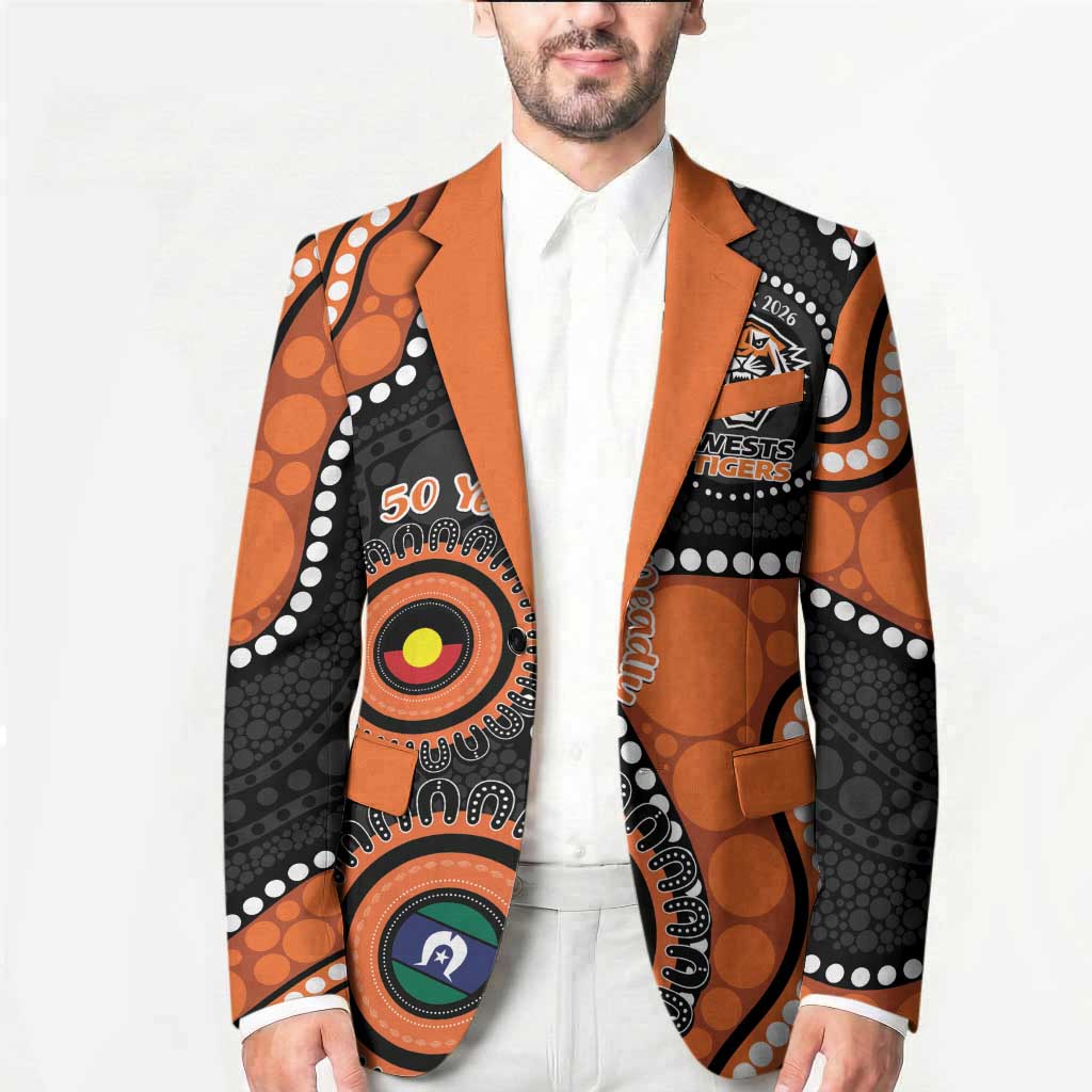 Tigers NAIDOC Week 2026 Personalised Blazer 50 Years of Deadly Aboriginal Art