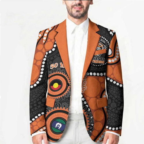 Tigers NAIDOC Week 2026 Personalised Blazer 50 Years of Deadly Aboriginal Art