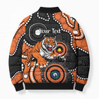 Tigers NAIDOC Week 2026 Personalised Bomber Puffer Jacket 50 Years of Deadly Aboriginal Art