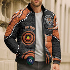 Tigers NAIDOC Week 2026 Personalised Bomber Puffer Jacket 50 Years of Deadly Aboriginal Art