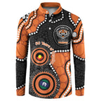 Tigers NAIDOC Week 2026 Personalised Button Sweatshirt 50 Years of Deadly Aboriginal Art
