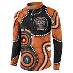 Tigers NAIDOC Week 2026 Personalised Button Sweatshirt 50 Years of Deadly Aboriginal Art