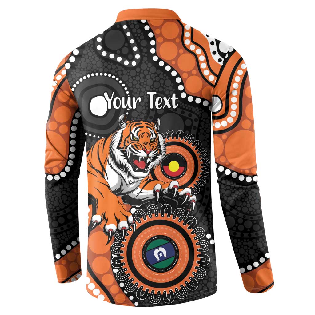 Tigers NAIDOC Week 2026 Personalised Button Sweatshirt 50 Years of Deadly Aboriginal Art
