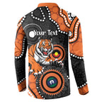 Tigers NAIDOC Week 2026 Personalised Button Sweatshirt 50 Years of Deadly Aboriginal Art