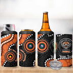 Tigers NAIDOC Week 2026 Personalised 4 in 1 Can Cooler Tumbler 50 Years of Deadly Aboriginal Art