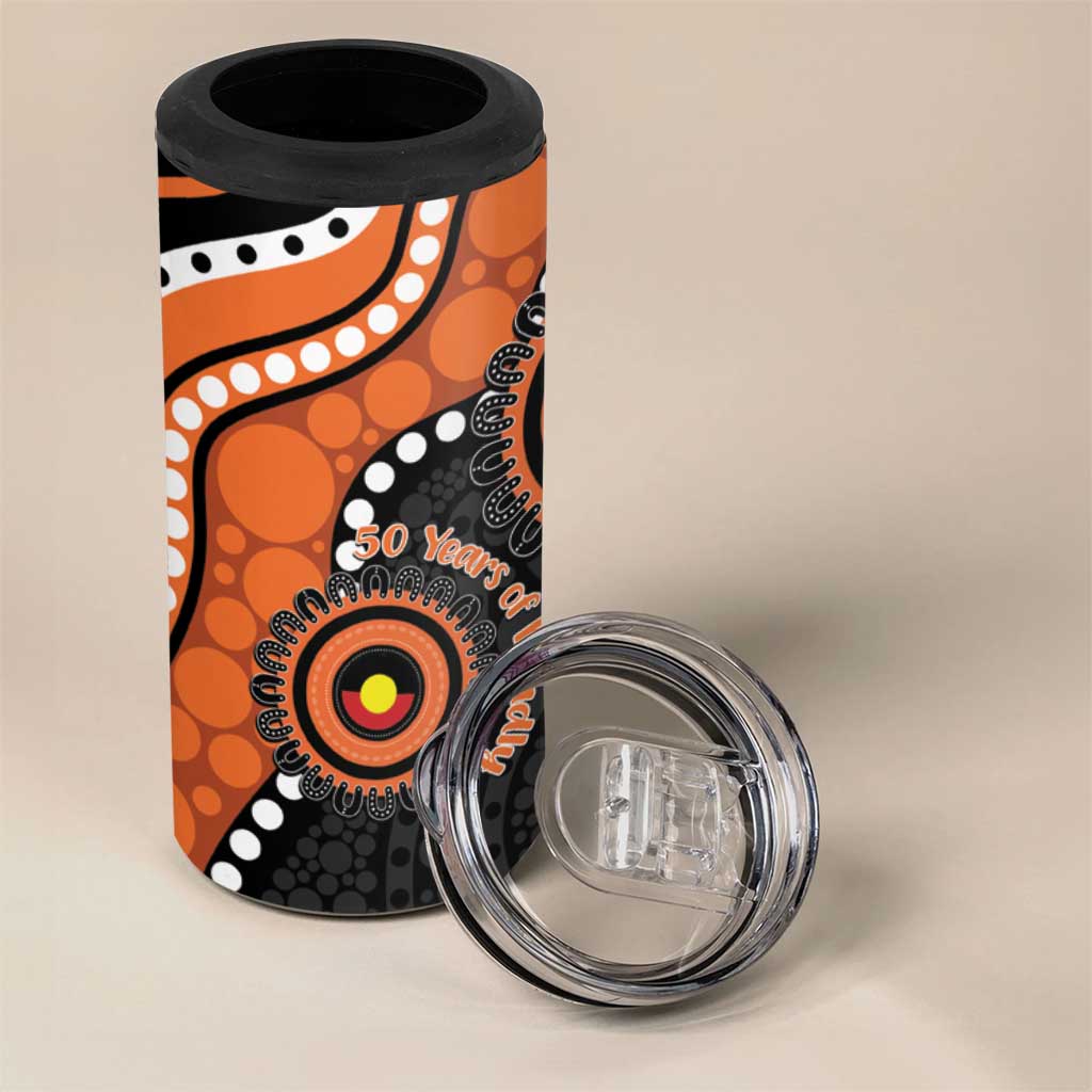 Tigers NAIDOC Week 2026 Personalised 4 in 1 Can Cooler Tumbler 50 Years of Deadly Aboriginal Art