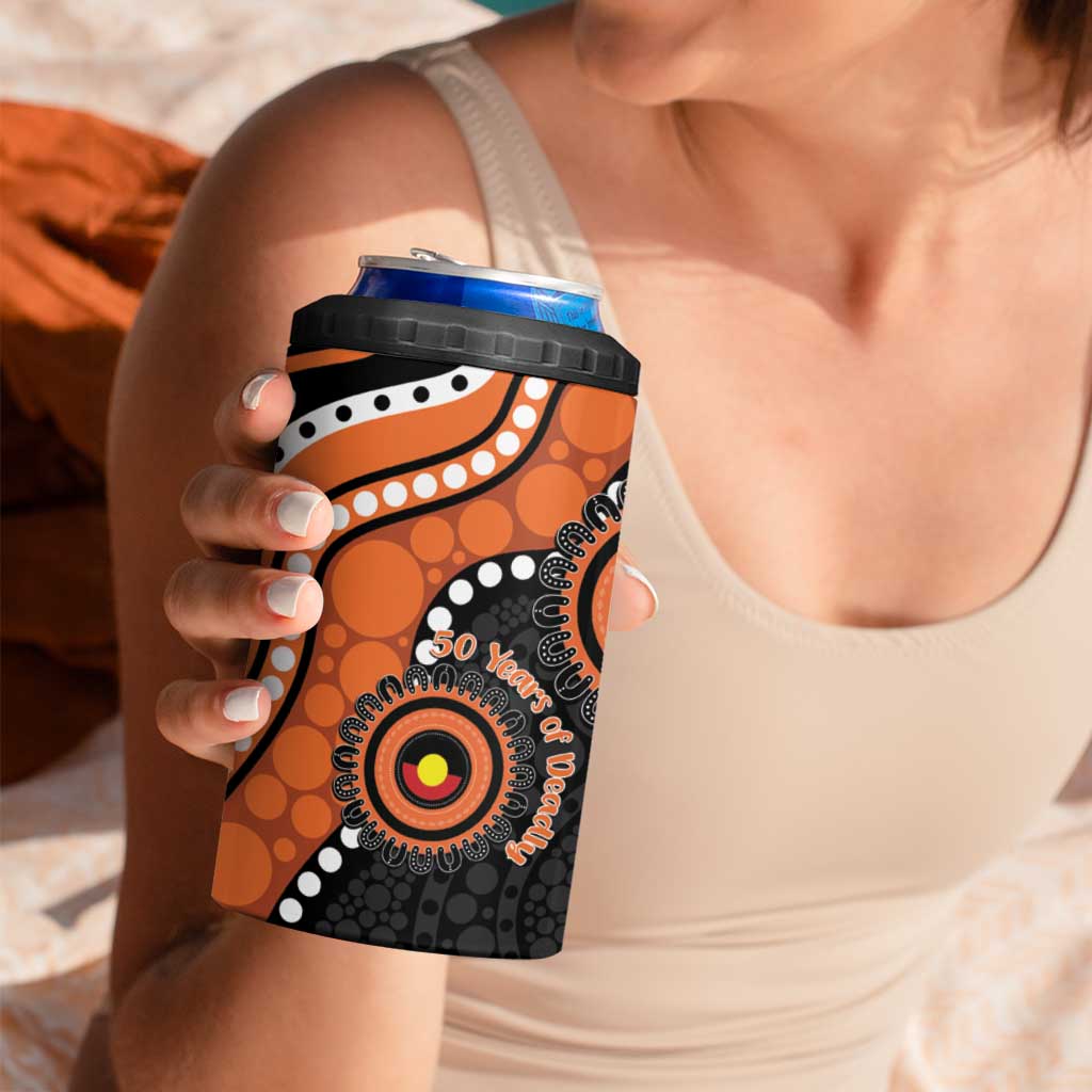 Tigers NAIDOC Week 2026 Personalised 4 in 1 Can Cooler Tumbler 50 Years of Deadly Aboriginal Art